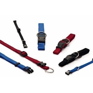 Nylon Halsband XS voor de hond Rood Nylon Halsband XS voor de hond Rood