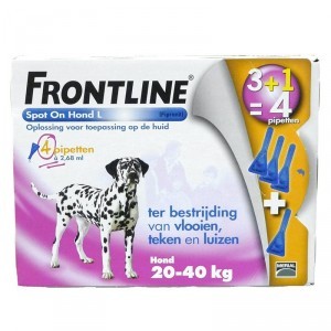 Frontline Spot on Hond L 4 pipetten 2 x 6 pipetten