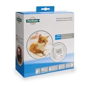 Afbeelding Staywell 400 magnetisch kattenluik Wit door Brekz.nl