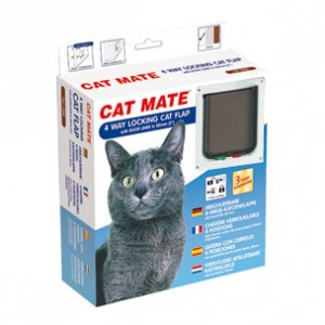 Afbeelding Cat Mate 4 way locking cat flap 235W Wit door Brekz.nl