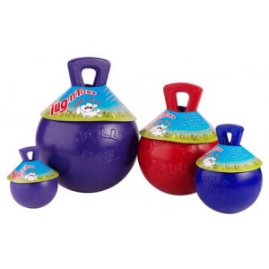 Afbeelding Jolly Tug-n-Toss Ball Medium (15 cm) voor honden Rood door Brekz.nl