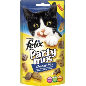 Felix Party Mix Cheezy kattensnoep 60 gram