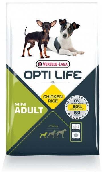 Afbeelding Opti Life Adult Mini hondenvoer 2,5 kg door Brekz.nl