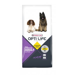 Afbeelding Opti Life Adult Active hondenvoer 12.5 kg door Brekz.nl