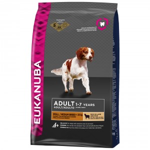 Afbeelding Eukanuba Adult Small/Medium Lam & Rijst hondenvoer 12 kg door Brekz.nl