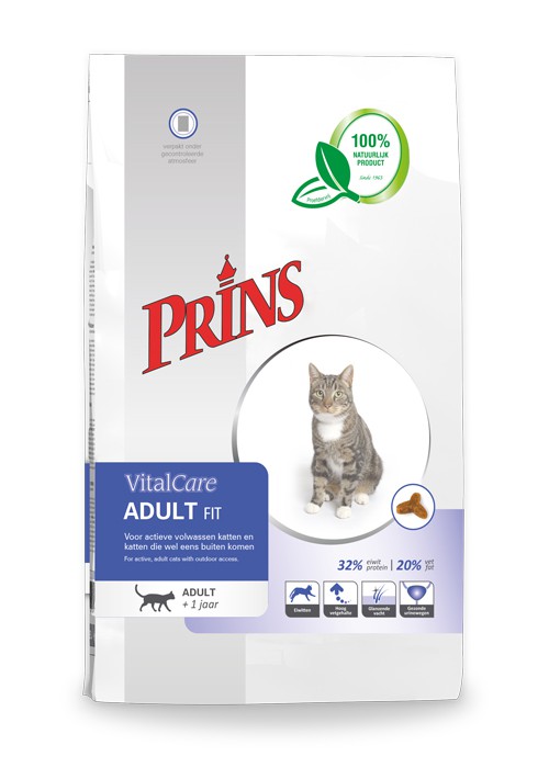 Afbeelding Prins VitalCare Adult kattenvoer 5 kg door Brekz.nl