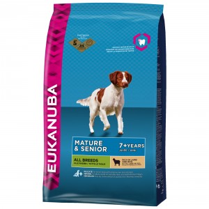 Afbeelding Eukanuba Mature & Senior 7+ Lam & Rijst hondenvoer 12 kg door Brekz.nl