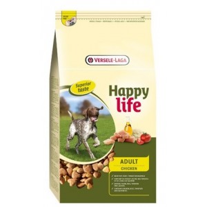 Afbeelding Happy Life Adult Chicken hondenvoer 15 kg door Brekz.nl