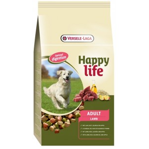 Afbeelding Happy Life Adult Lamb hondenvoer 15 kg door Brekz.nl