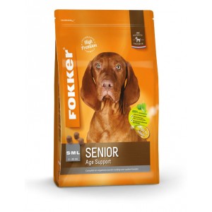 Afbeelding Fokker Senior hondenvoer 13 + 2 kg door Brekz.nl