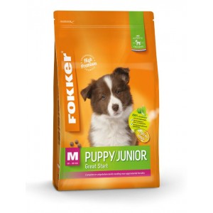 Afbeelding Fokker Puppy/Junior M hondenvoer 13 kg door Brekz.nl