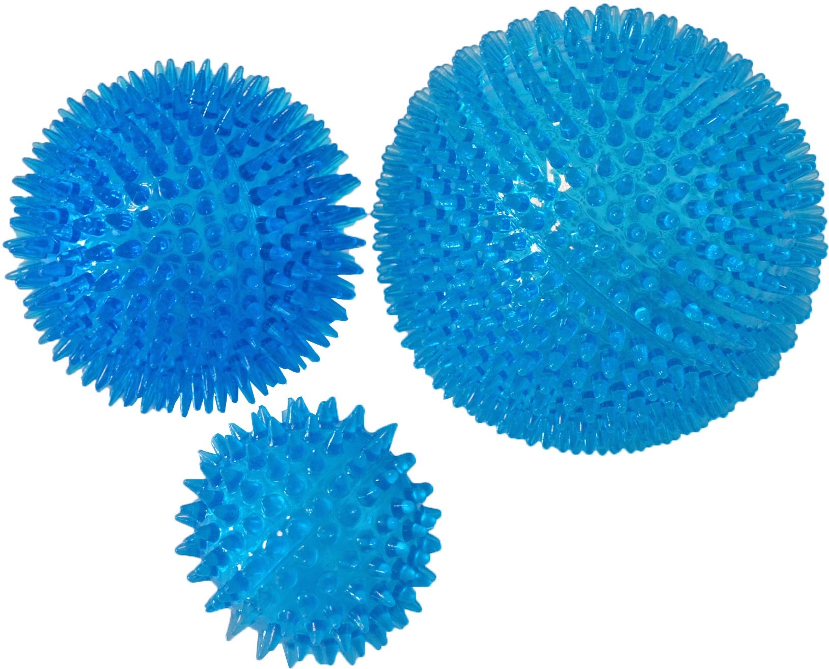 Drijvende Bal Met Stekels Blauw
