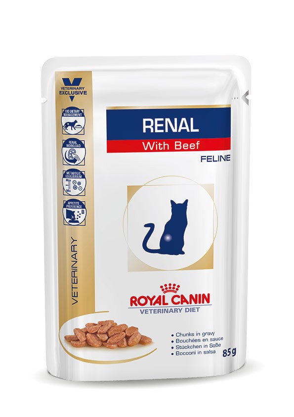 Royal Canin Veterinary Diet Renal with Beef zakjes kattenvoer