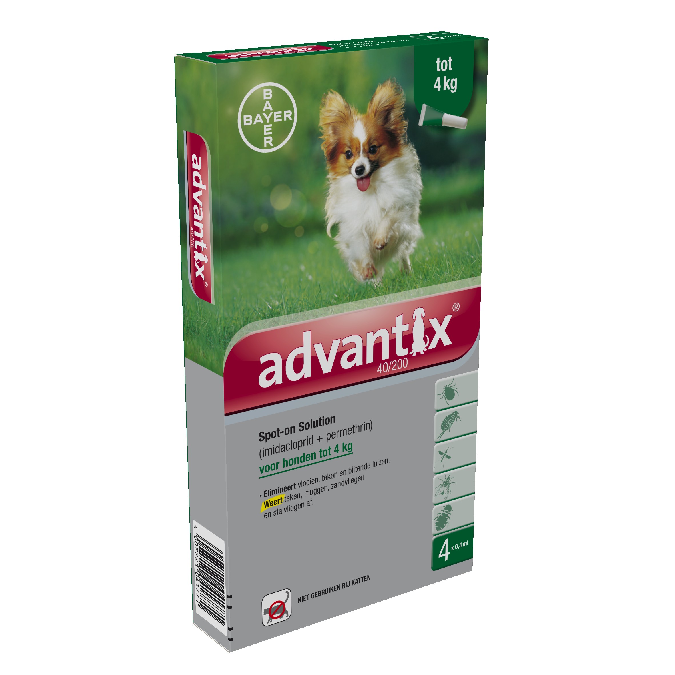 Advantix 40/200 voor honden tot 4 kg goedkoop bij