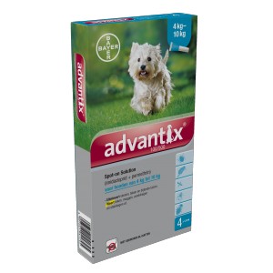 Afbeelding Advantix 100/500 voor honden van 4 tot 10 kg 4 pipetten door Brekz.nl