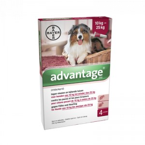 Afbeelding Advantage Nr. 250 vlooienmiddel (10 tot 25kg) hond Per verpakking door Brekz.nl