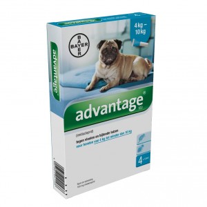 Afbeelding Advantage Nr. 100 vlooienmiddel (4 tot 10kg) hond Per verpakking door Brekz.nl