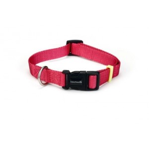 Beeztees Nylon Halsband Uni Roze voor de hond 26 40 cm