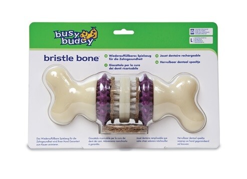 Afbeelding Busy Buddy Bristle Bone voor de hond Large door Brekz.nl