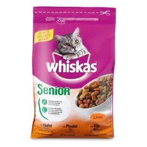 Afbeelding Whiskas Brokjes Senior +7 Kip kattenvoer 1.9 kg door Brekz.nl