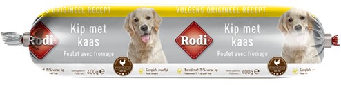 Rodi Worst kip met kaas voor de hond