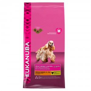 Eukanuba Adult Weight Control Small Mediumbreed Kip Hondenvoer 2 x 12 kg