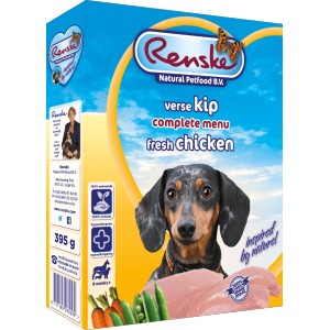 Afbeelding Renske Vers Kip hondenvoer 1 tray (10 x 395 gram) door Brekz.nl