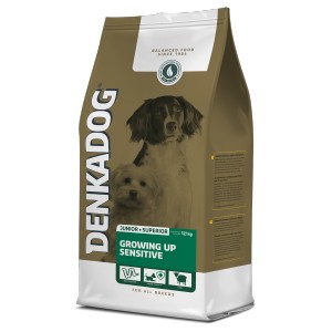 Afbeelding Denkadog Growing Up Sensitive hondenvoer 12.5 kg door Brekz.nl