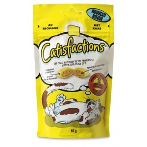 Catisfactions met kaas kattensnack 6 x 60 g