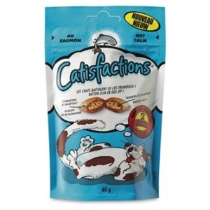 Catisfactions met zalm kattensnoep 6 x 60 g