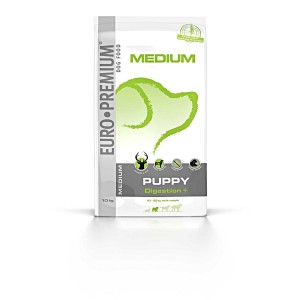 Euro Premium Medium Puppy Digestion+ hondenvoer 10 kg Euro Premium Medium Puppy Digestion+ hondenvoer 10 kg