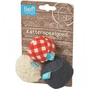 Afbeelding Lief! Speelballetjes Unisex voor de kat Per stuk door Brekz.nl