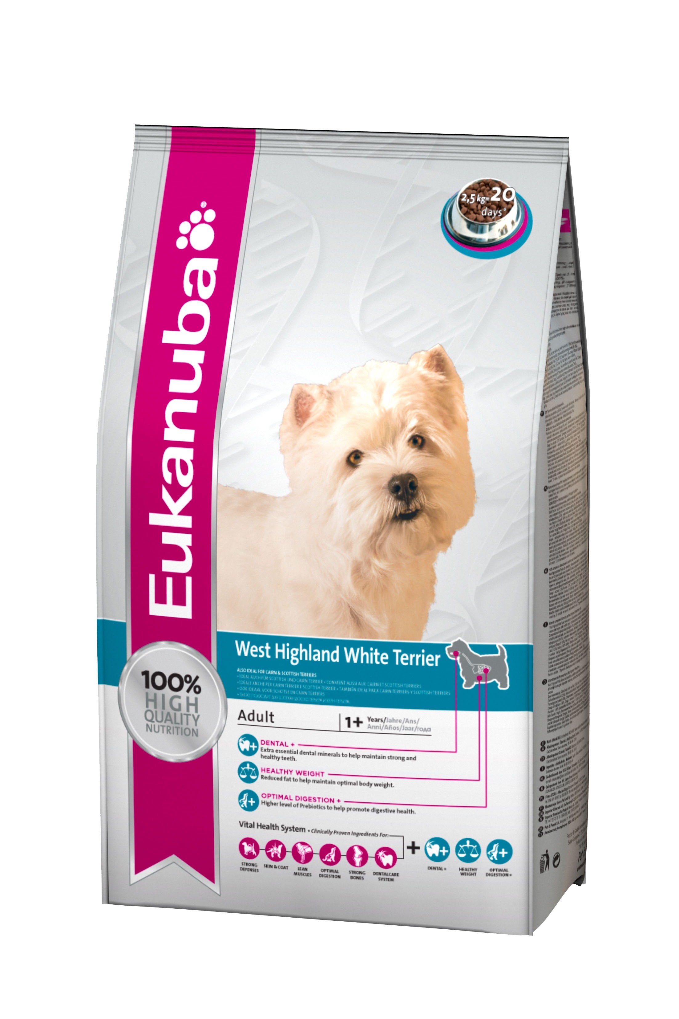 Eukanuba West Highland Whitye Terrier hondenvoer