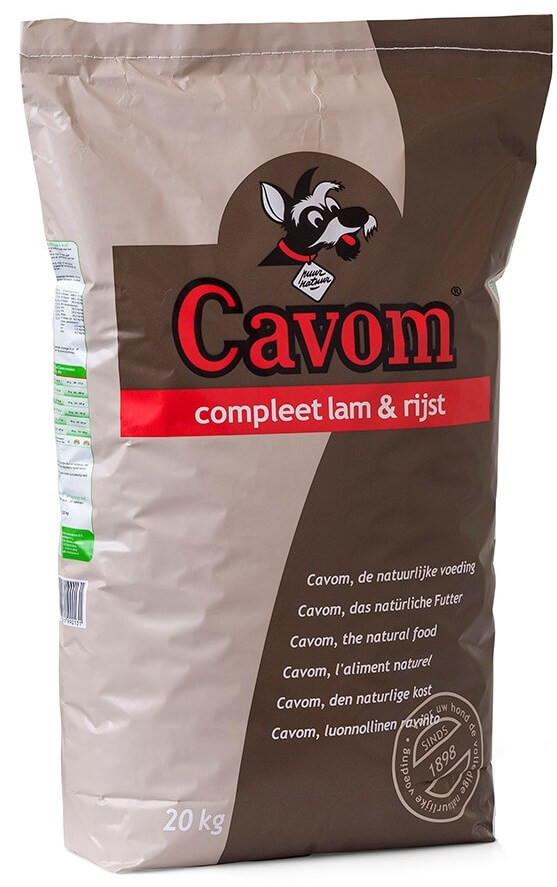 Afbeelding van 4 x 20 kg Cavom Compleet lam en rijst hondenvoer