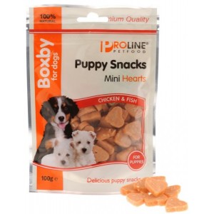 Afbeelding Boxby for dogs Puppy Snacks Mini Hearts 100 gram door Brekz.nl