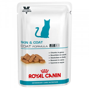 Afbeelding Royal Canin VCN Skin & Coat zakjes kattenvoer 12 zakjes door Brekz.nl