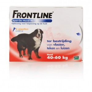 Frontline Spot on Hond XL 4 pipetten 5 x 6 pipetten