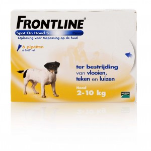 Frontline Spot on Hond S 4 pipetten 3 pipetten Frontline Spot on Hond S 4 pipetten 3 pipetten
