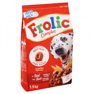 Frolic met rund hondenvoer 1,5 kg