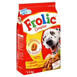 Frolic Compleet - Droogvoer Hondenbrokken - Gevogelte - 5 x 1.5 kg