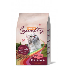 Afbeelding Fokker Country Balance Meat & Fish kattenvoer 10 kg door Brekz.nl