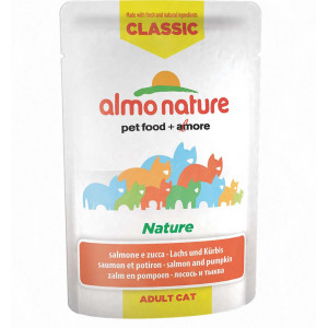 Afbeelding Almo Nature Classic Nature Zalm & Pompoen 55 gr Per 24 door Brekz.nl