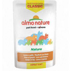 Afbeelding Almo Nature Classic Nature Tonijn & Kip 55 gr Per 24 door Brekz.nl