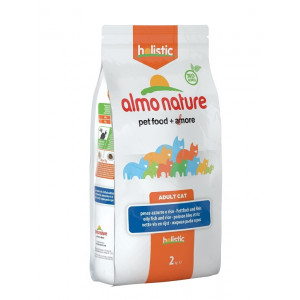 Afbeelding Almo Nature Holistic Adult Vette Vis kattenvoer 12 kg door Brekz.nl