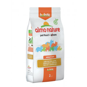 Afbeelding Almo Nature Holistic Adult Kip en Rijst kattenvoer 12 kg door Brekz.nl