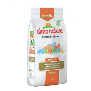 Afbeelding Almo Nature Holistic Adult Kalkoen en Rijst kattenvoer 2 kg door Brekz.nl