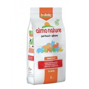 Afbeelding Almo Nature Holistic Adult Rund & Rijst kattenvoer 2 kg door Brekz.nl