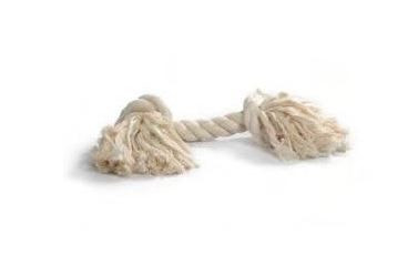 Flostouw Wit 27cm 2-knoops