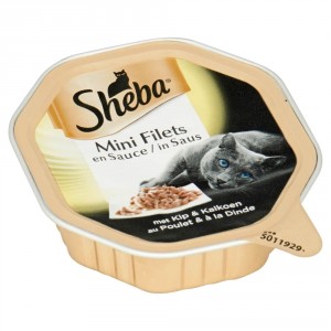 Afbeelding Sheba alu mini filets kip / kalkoen in saus kattenvoer 85 gr door Brekz.nl