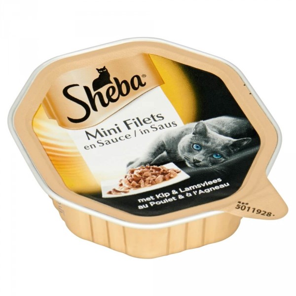Sheba Selection Kip en Lam in Saus Per 44 (44 x 85 g)